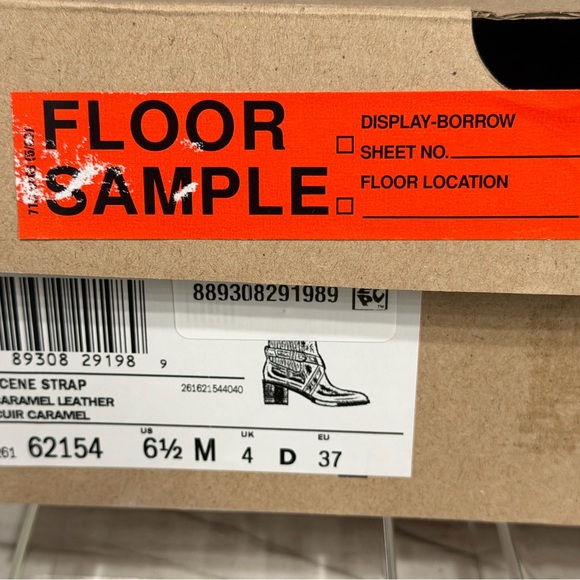 Clarks Scene Strap Caramel Leather Ankle Boots 6.5 M NEW - Picture 5 of 5